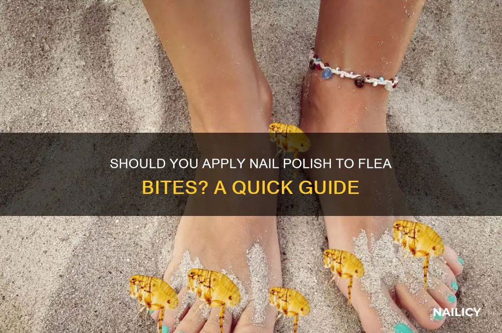 should you put nail polish on a flea bite