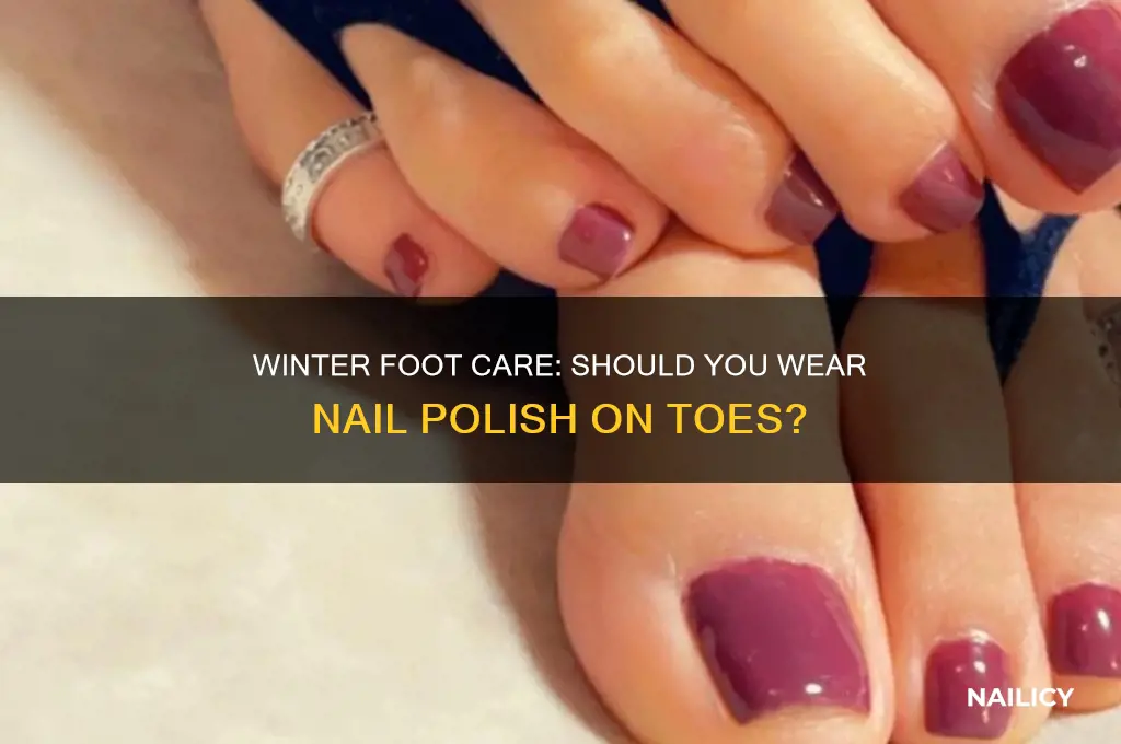 should you wear nail polish on feet in winter