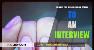 Red Nail Polish at Interviews: Professional or Too Bold?