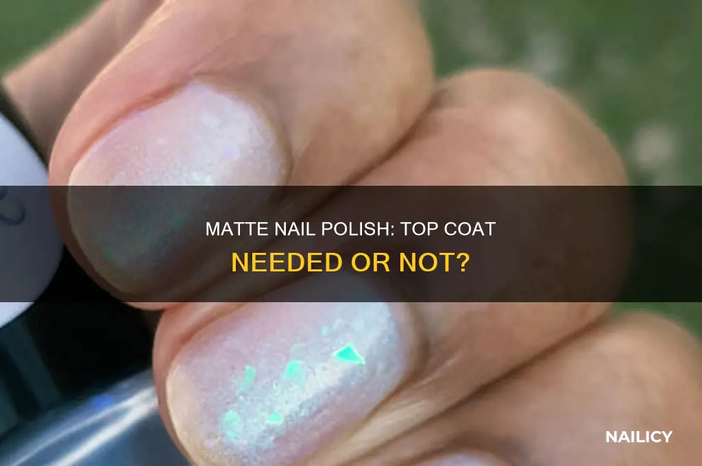 should you wear top coat with matte nail polish