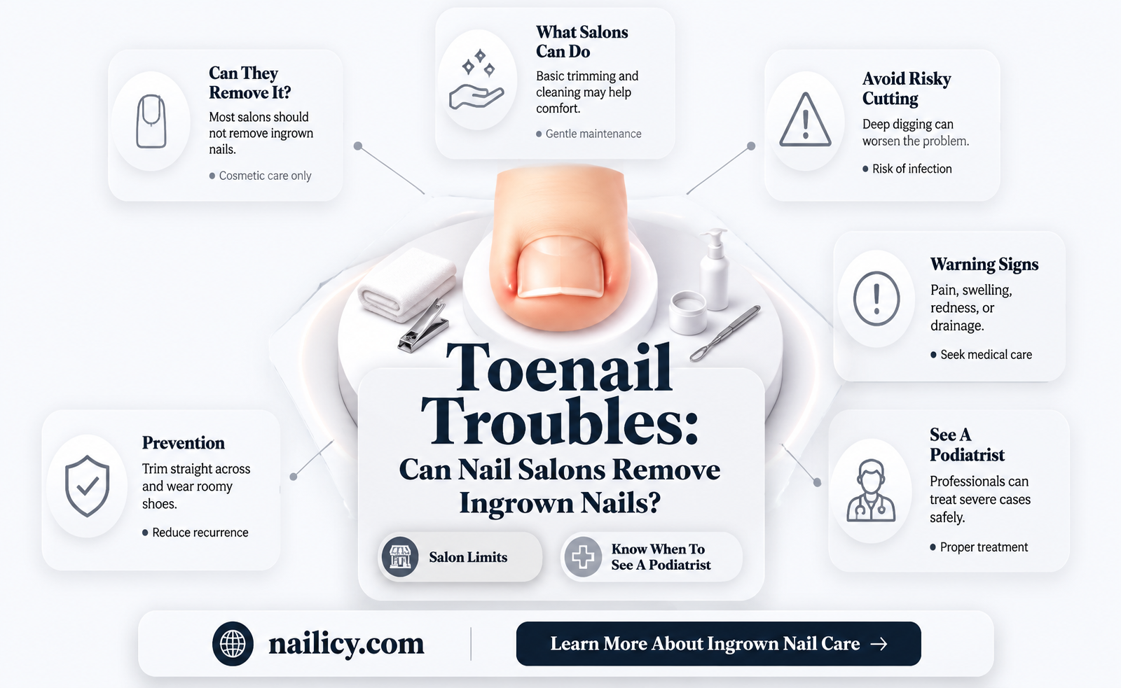 are nail salons allowed to remove ingrown toenails