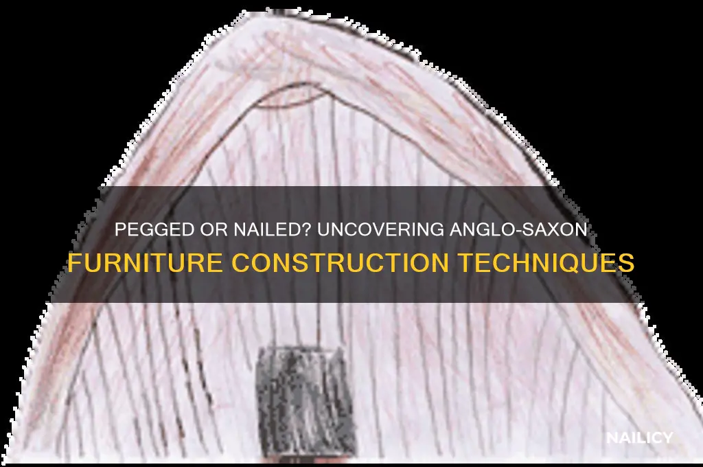 was anglo-saxon furniture pegged or nailed