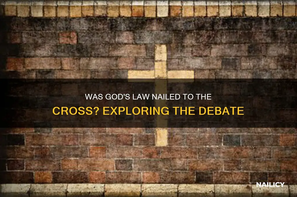 was god law nailed to the cross