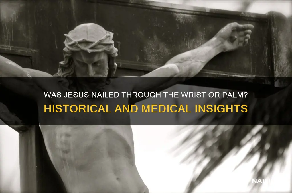 was jeus nailed in wrost or palm