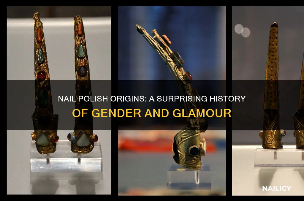 was nail polish originally made for guys