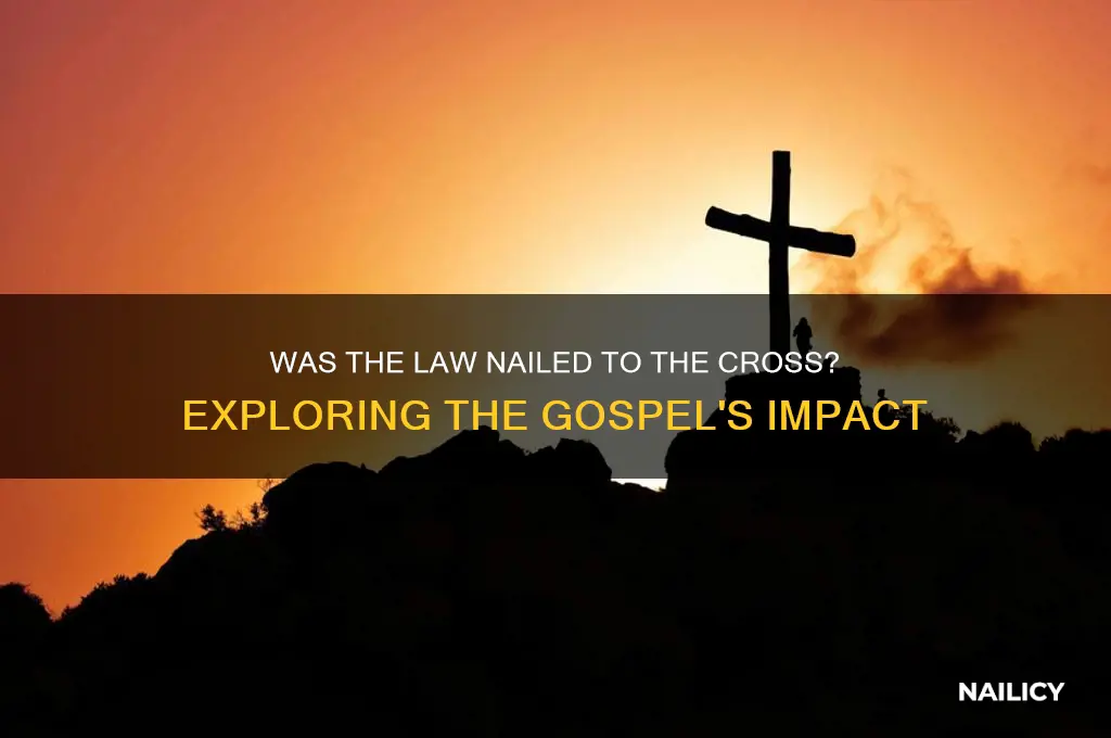 was the law nailed to the cross