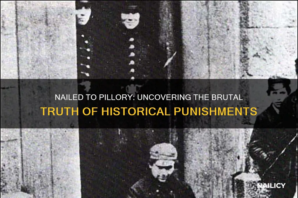 were people nailed to pillory