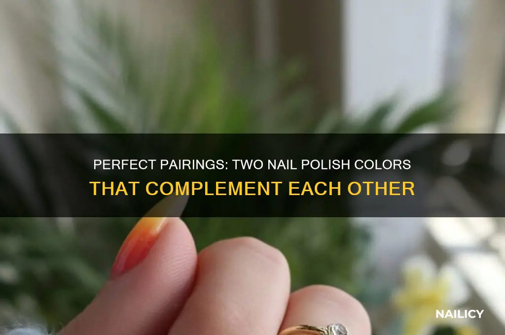 what 2 nail polish colors look good together