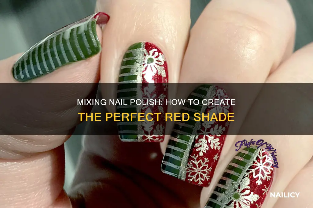 what 2 nail polish colors make red