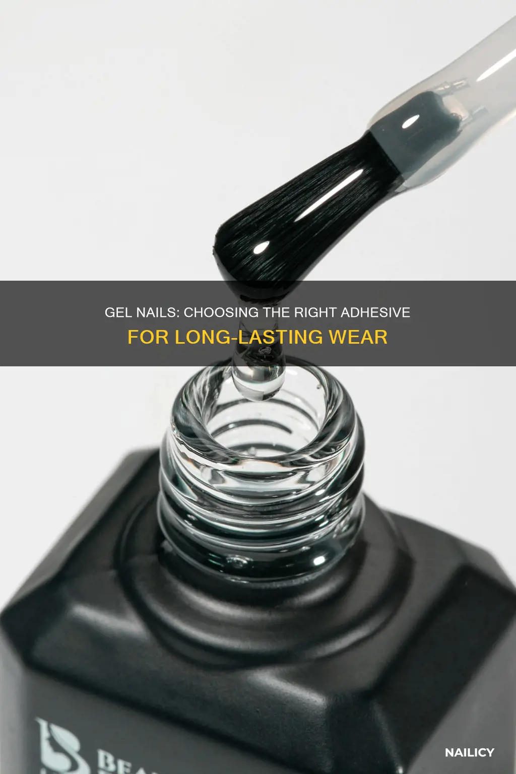 what adhesive to use for gel nails