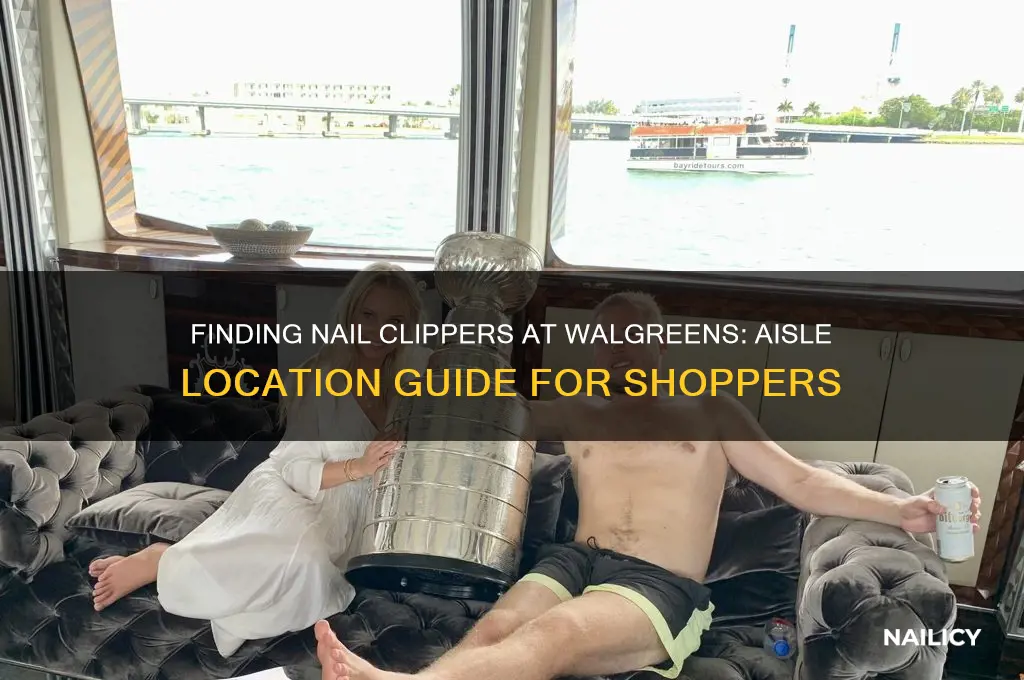 what aisle are nail clippers in walgreens