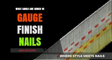 Senco 15-Gauge Finish Nails: Understanding the Optimal Angle for Precision