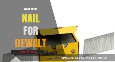 Choosing the Right Angle Nail for Your Dewalt Nail Gun