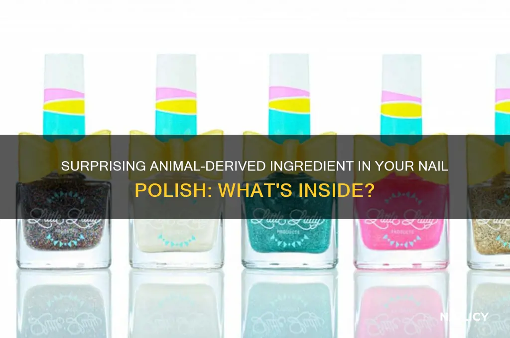 what animal product is in nail polish