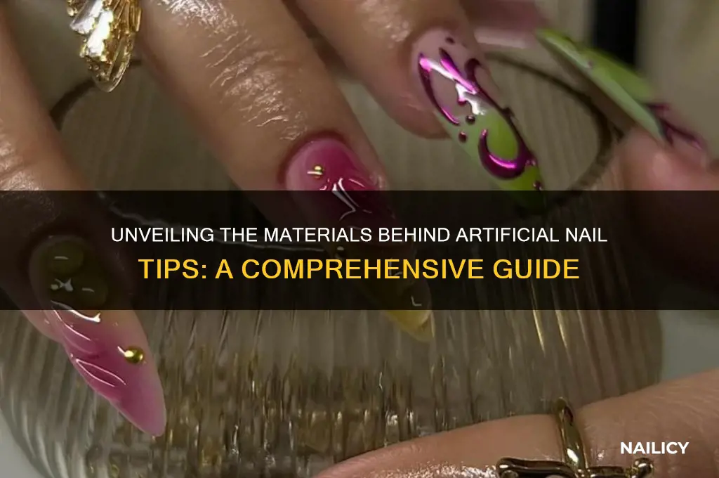 what are artificial nail tips made of