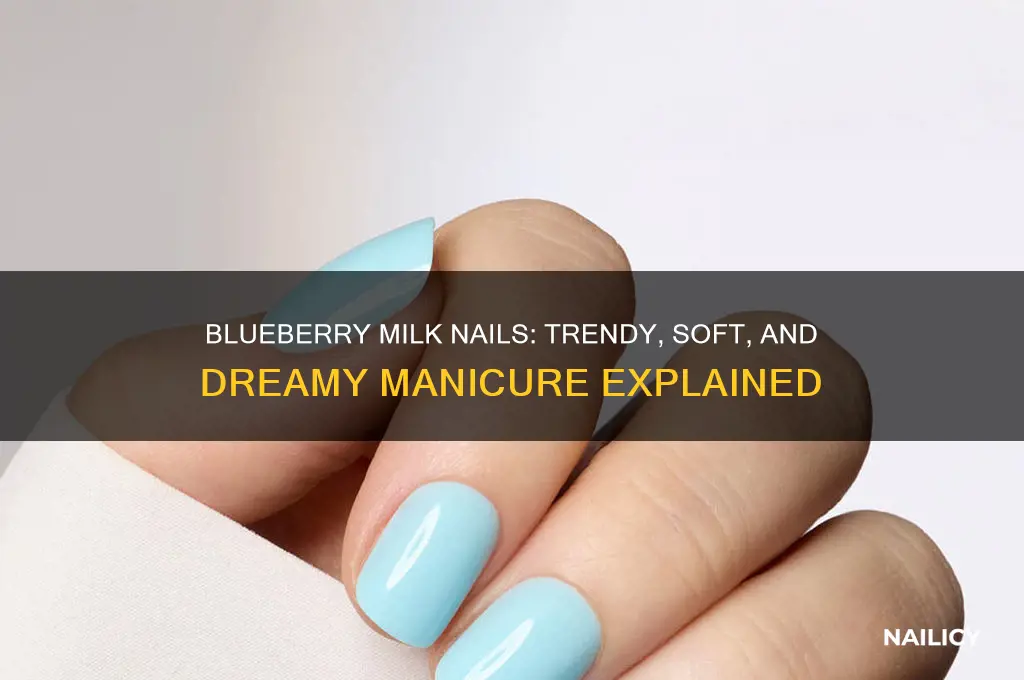 what are blueberry milk nails