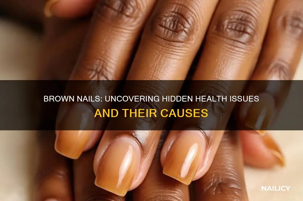 what are brown nails a sign of