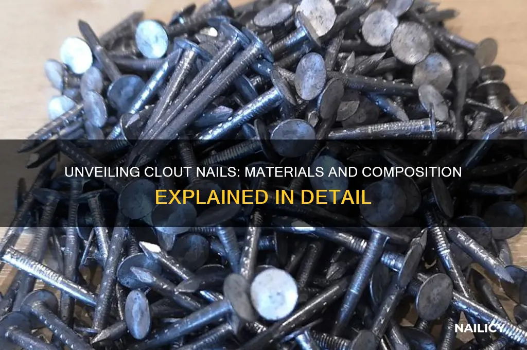 what are clout nails made out of