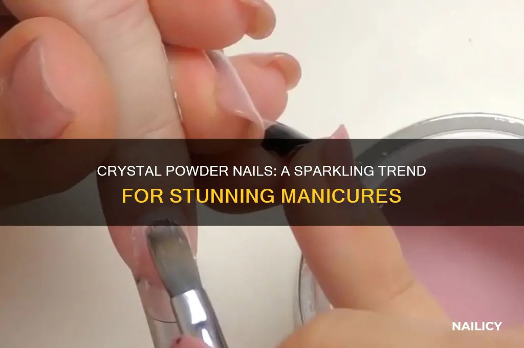 what are crystal powder nails