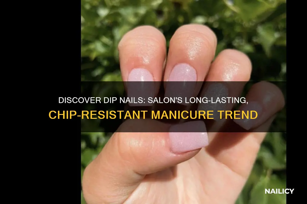 what are dip nails at a salon