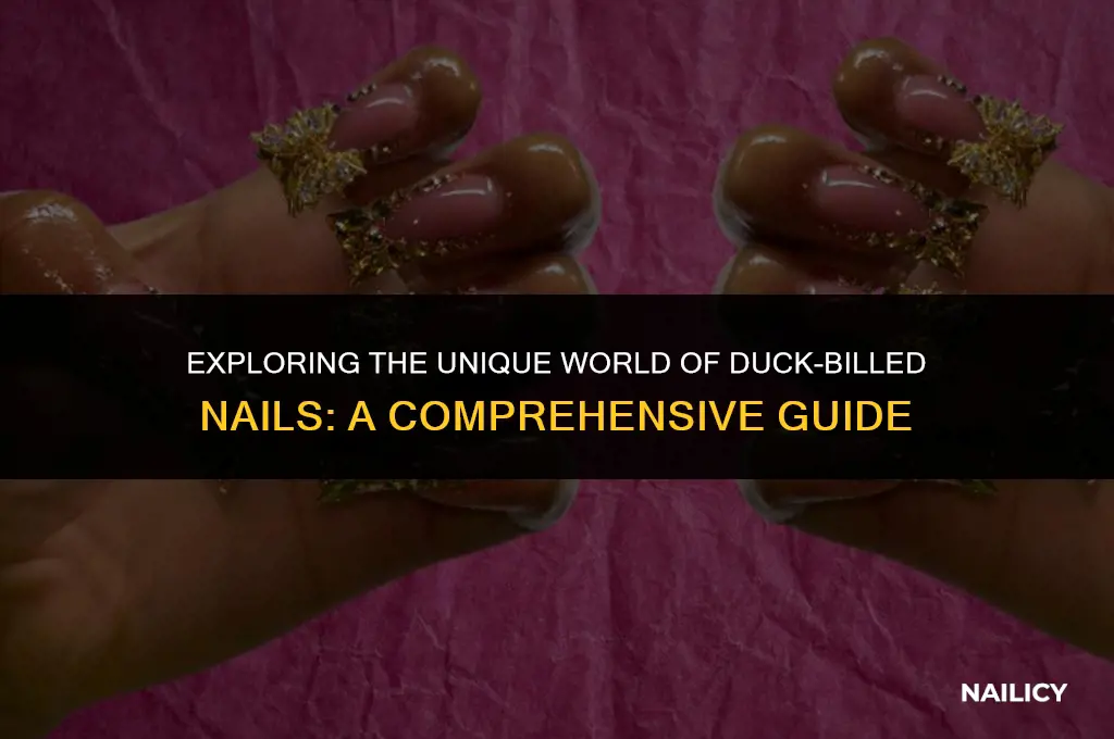 what are duck billed nails