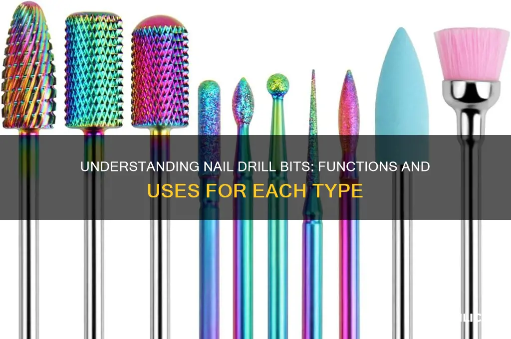 what are each nail drill bits for