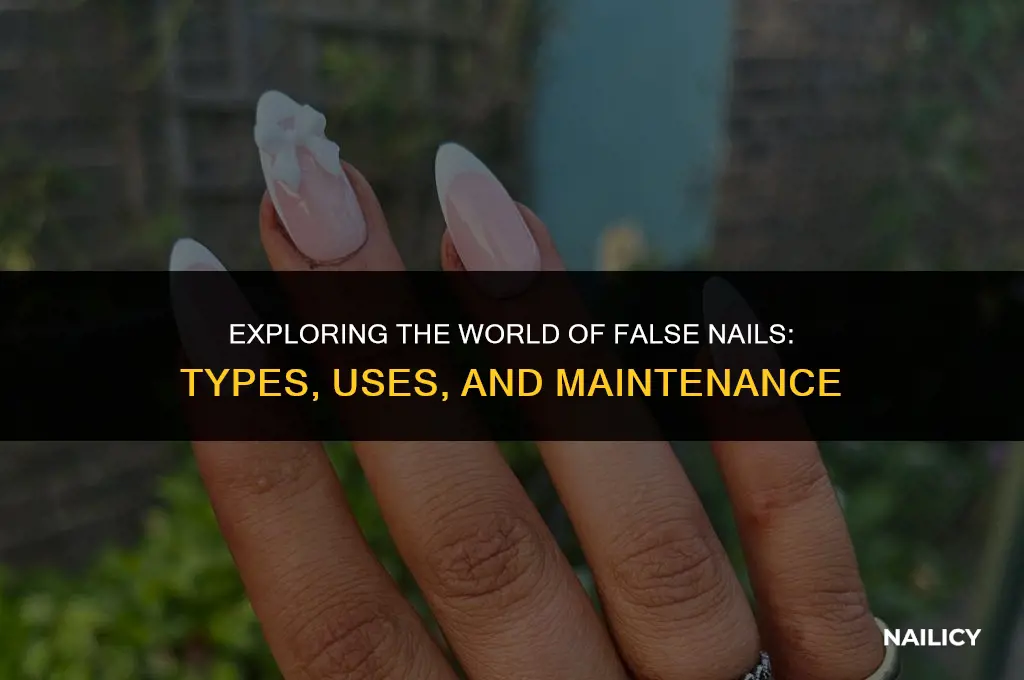 what are false nails