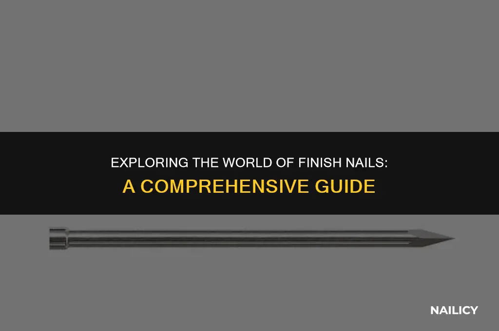 what are finish nail