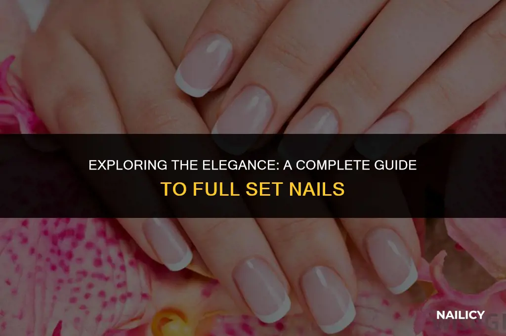 what are full set nails