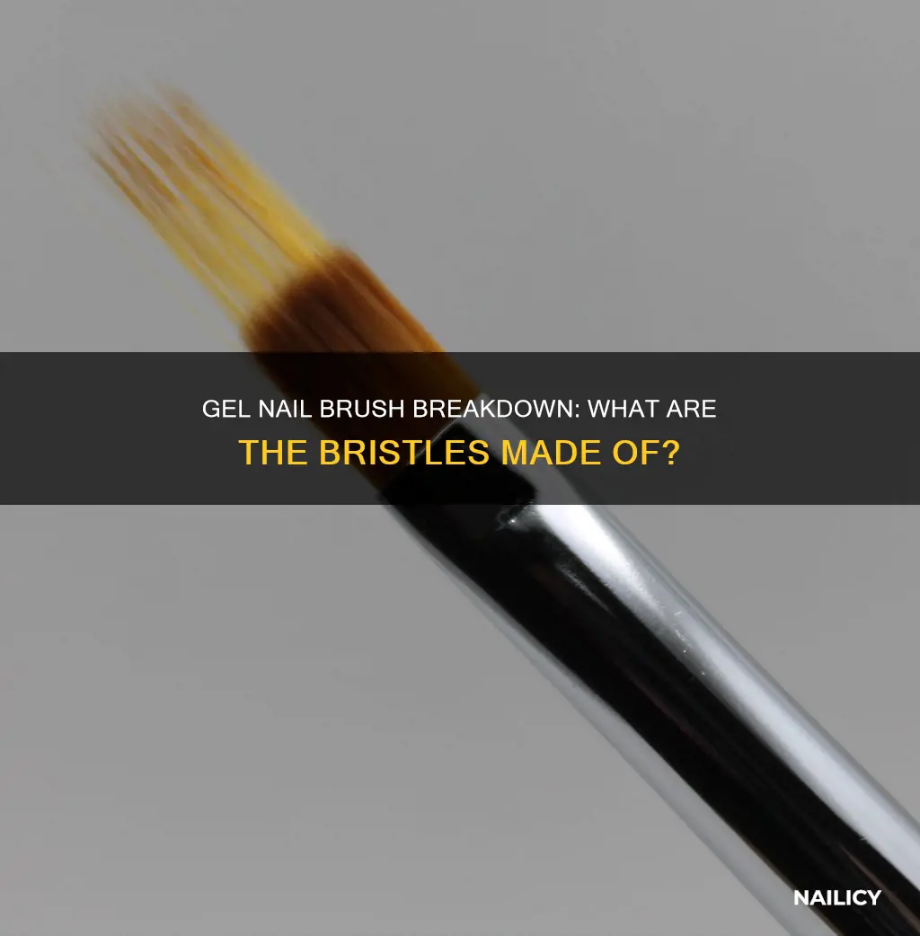 what are gel nail brushes made of