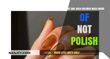 Gold-Colored Nails: Materials Beyond Polish for a Luxurious Look