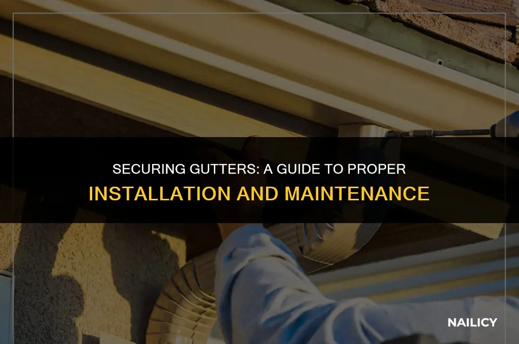 what are gutters nailed into