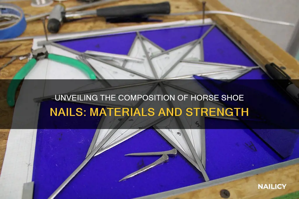 what are horse shoe nails made of