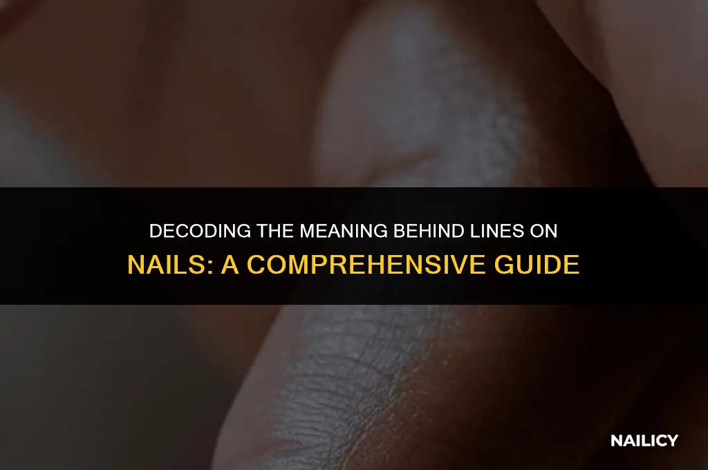 what are lines on nails