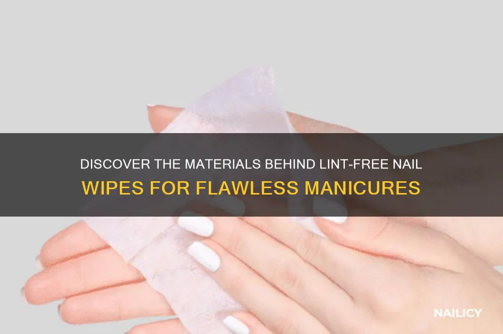 what are lint free nail wipes made from