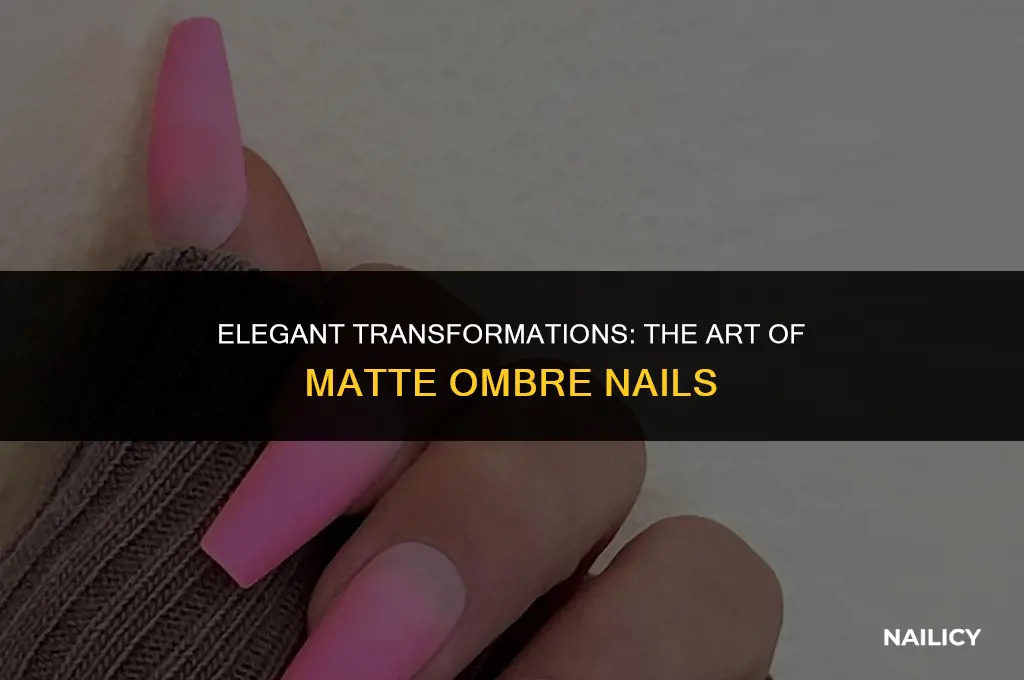 what are matte ombre nails