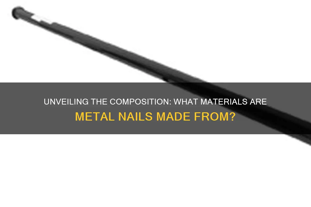 what are metal nails made out of