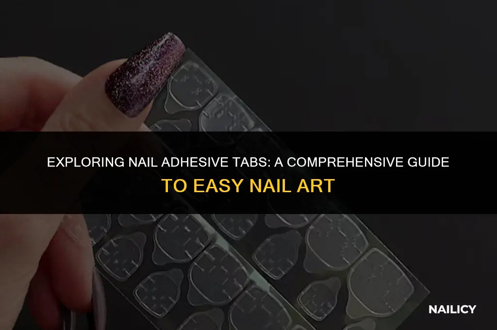 what are nail adhesive tabs