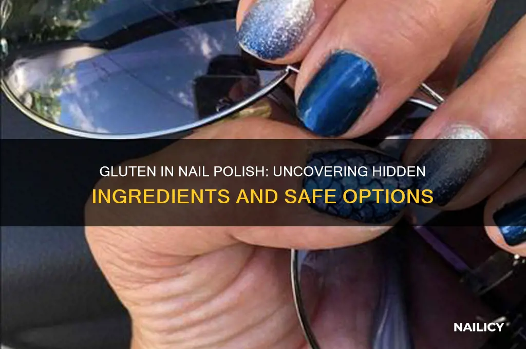 what are nail polish ingredients that contain gluten