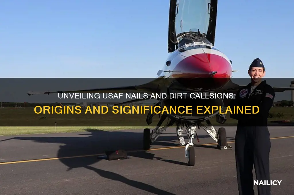 what are nails and dirt callsigns usaf