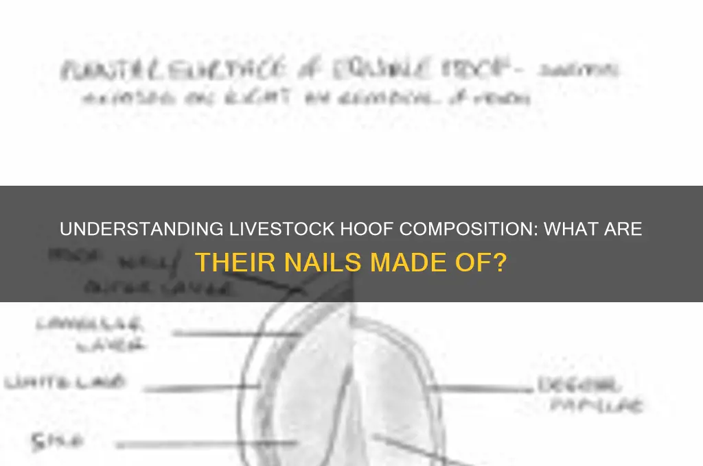 what are nails made out of on livestock