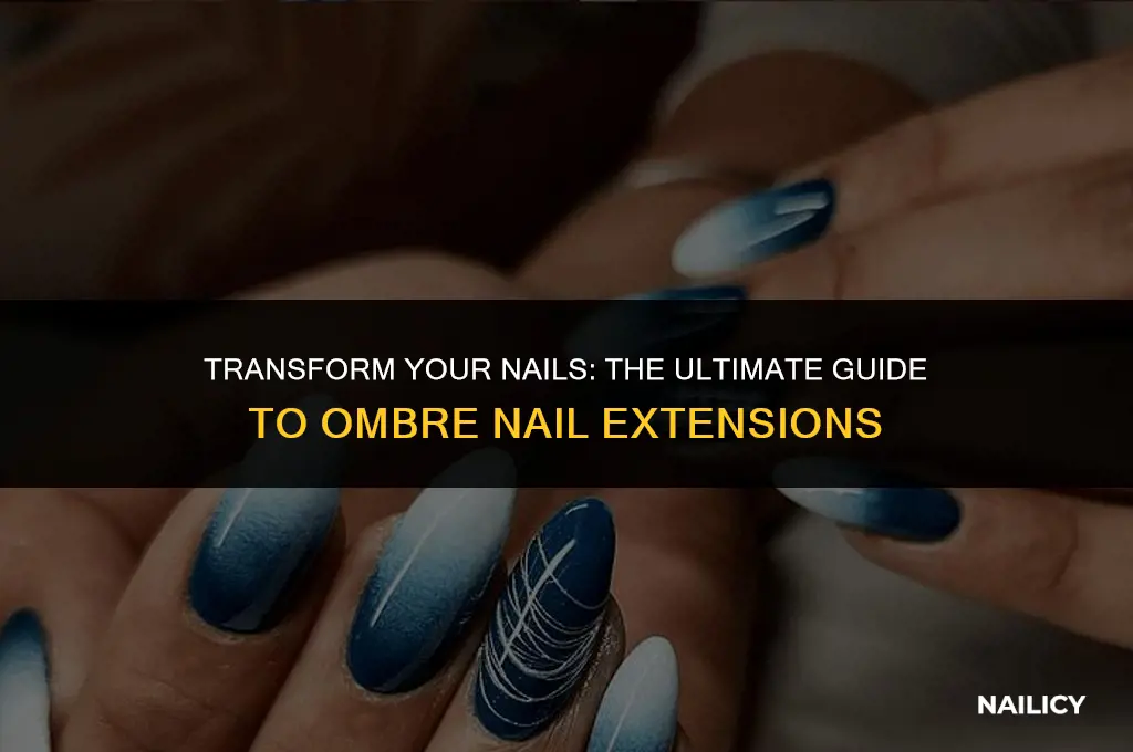 what are ombre nail extensions