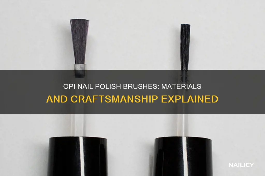 what are opi nail polish brushes made of