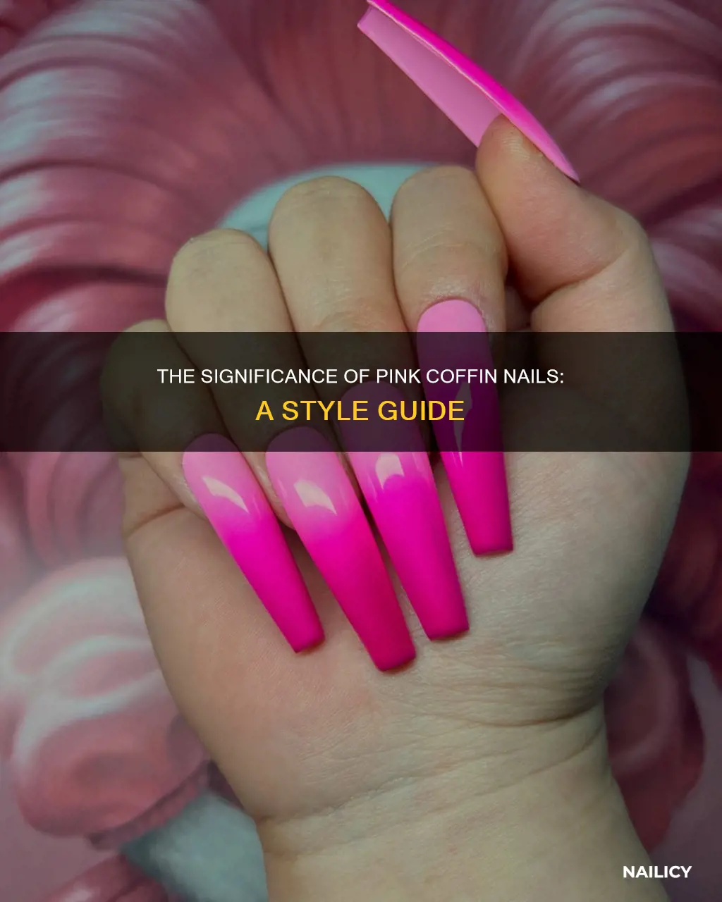 what are pink coffin nails mean