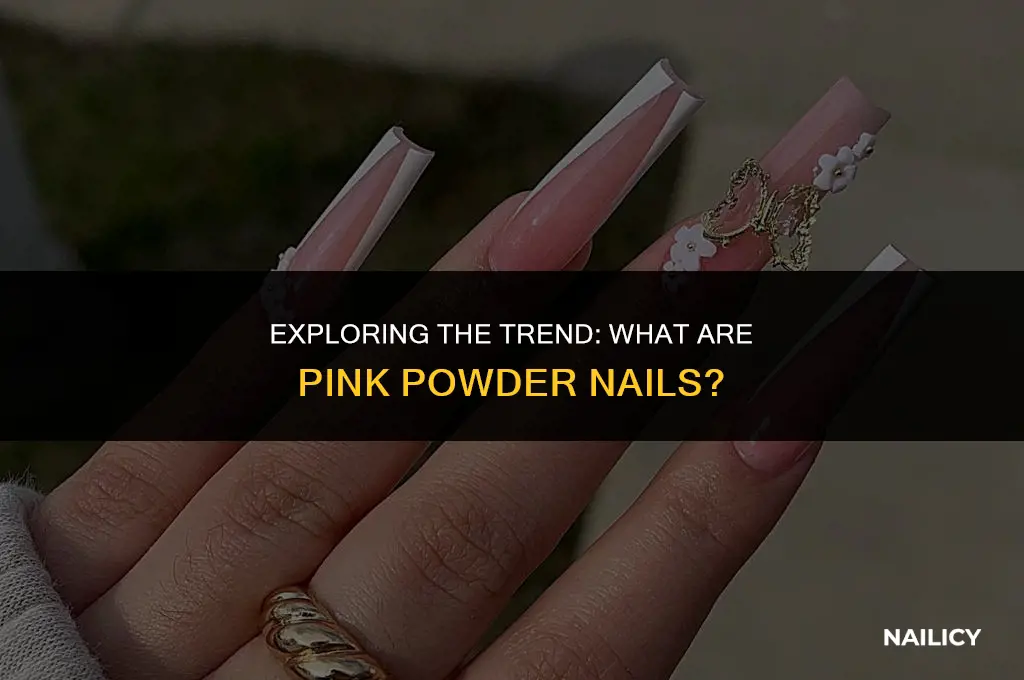 what are pink powder nails