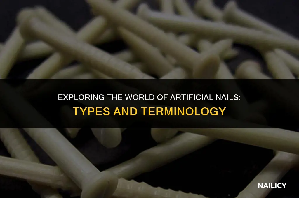 what are plastic nails called