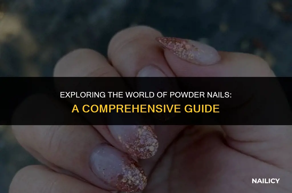 what are powder nails called