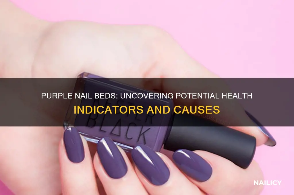 what are purple nail beds a sign of