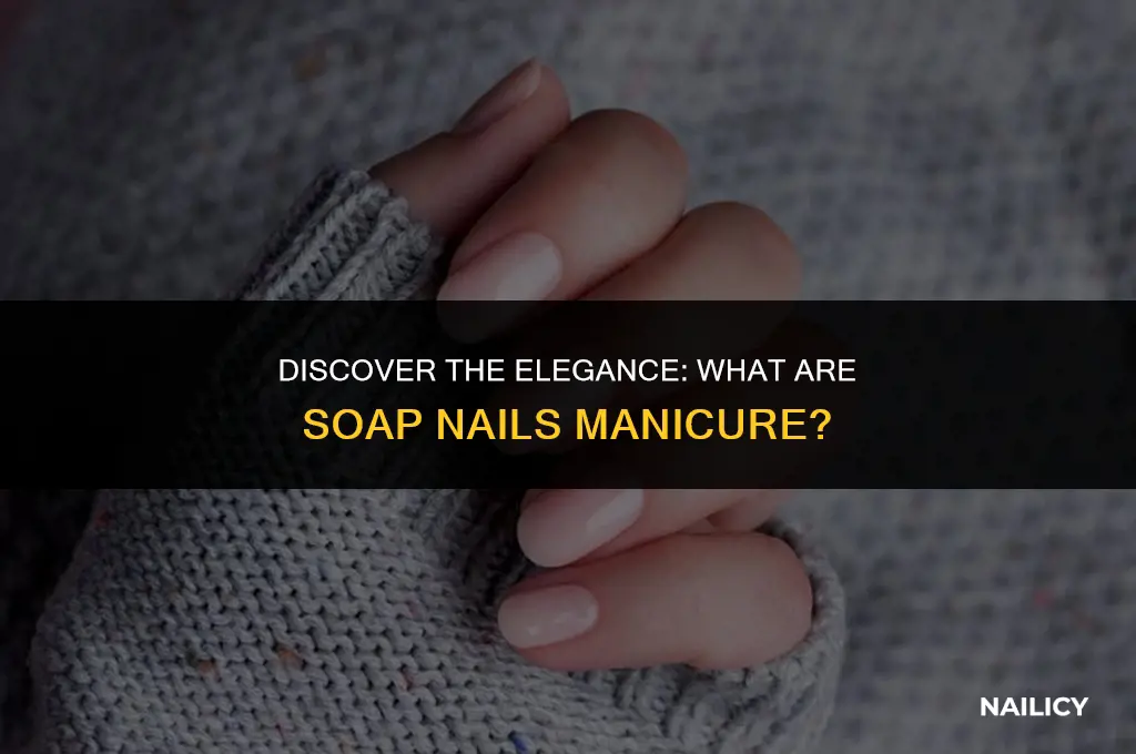 what are soap nails manicure