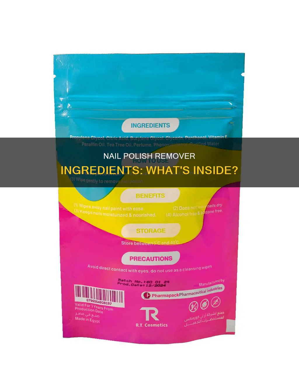 what are some ingredients in nail polish remover